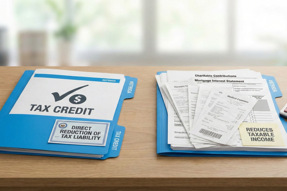 Tax Credit vs Tax Deduction